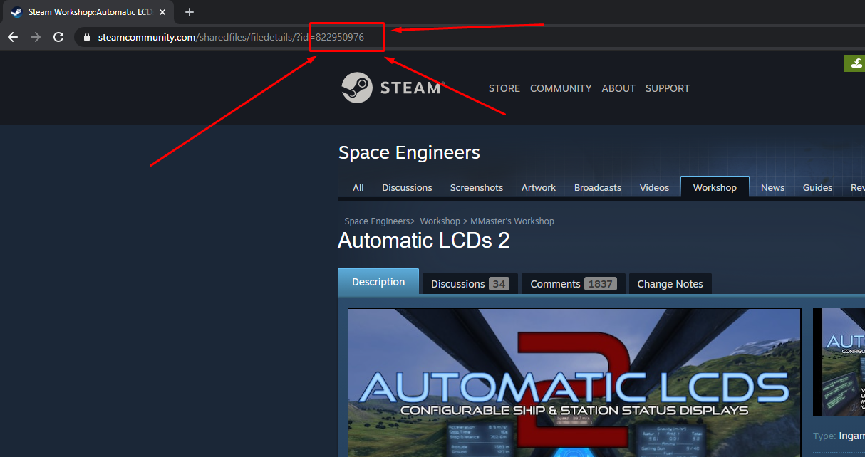 Как загружать моды на игровой сервер Space Engineers 4