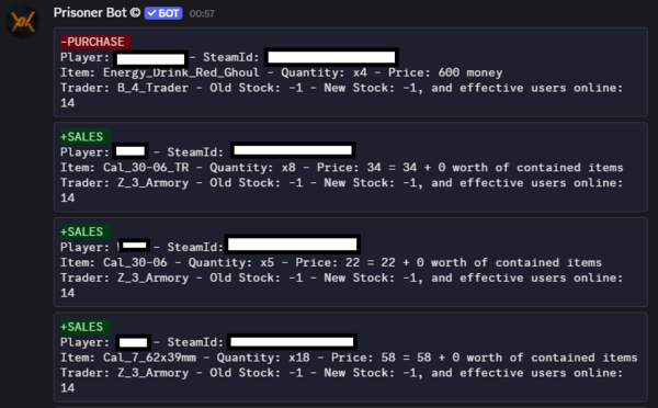 Trade logs
